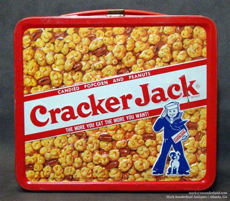 cracker jacks metal box 3 x 4 x 8 value|cracker jack box for sale .